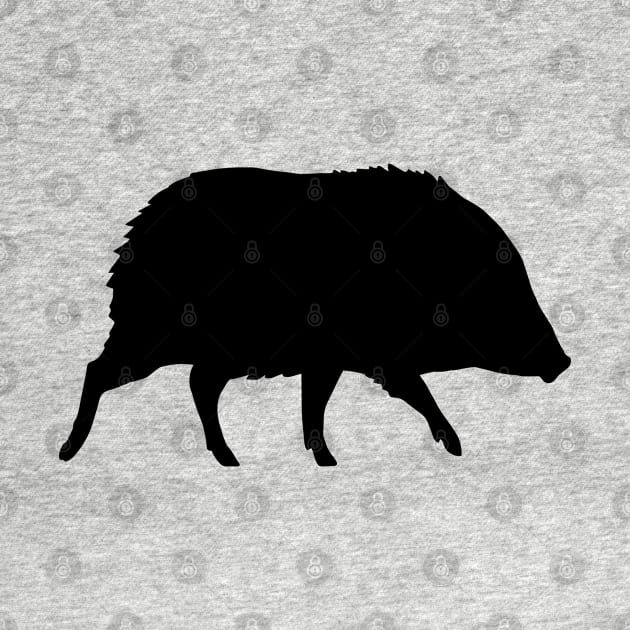 Javelina Silhouette by Coffee Squirrel